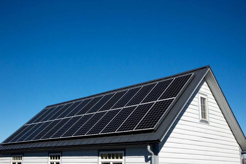Ground-mounted Solar System at a Home
