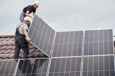 Residential Solar Panel Installation - Mounting Process
